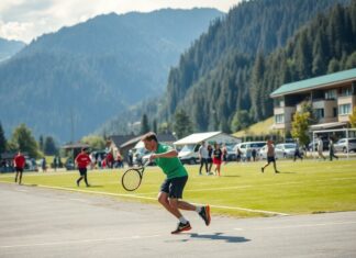 Schweizer Gemeinden fördern lokale Gemeinschaften durch Sport und Aktivitäten Swiss municipalities promote local communities through sports and activities.