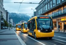 Schweizer Städte setzen auf innovative Mobilitätslösungen Swiss cities are betting on innovative mobility solutions.